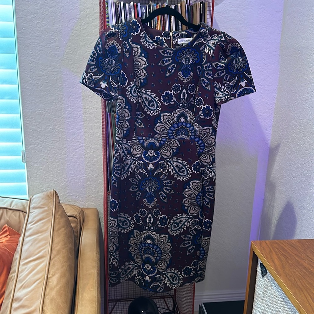 Calvin Klein size 12 scuba work dress midi